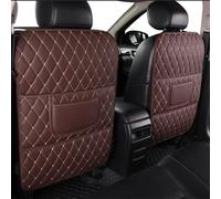2PCS Car Kick Mats & Seat Back Protectors for Peugeot 5008 II (MC,MJ,MR,M4) 2017-2021, Car Seat Back Anti Kick Pad with Storage Protects Upholstery from Mud,Brown