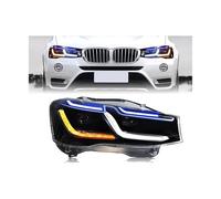 2PCS Car LED Headlamp Compatible For BMW X3 F25 2010-2016 X4 F26 Front LED Headlight Projector Lens DRL Turn Signal Automotive Accessories(Style a)