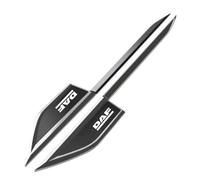 2Pcs Car Metal Emblem Decor side mark Sticker, For DAF XF 95 105 Badge Decal Auto Body Decorate Accessories,A/Black