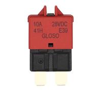 2pcs Car Motorcycle Truck Boat Marine Auto Accessories 5A 7.5A 10A 20A 25A DC 28V Manual Reset ATC Circuit Breaker Blade Fuse Parts Protected circuits (Color : Red)