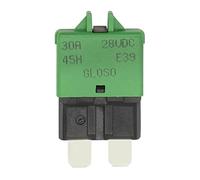 2pcs Car Motorcycle Truck Boat Marine Auto Accessories 5A 7.5A 10A 20A 25A DC 28V Manual Reset ATC Circuit Breaker Blade Fuse Parts Protected circuits (Color : Army Green)