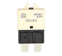 2pcs Car Motorcycle Truck Boat Marine Auto Accessories 5A 7.5A 10A 20A 25A DC 28V Manual Reset ATC Circuit Breaker Blade Fuse Parts Protected circuits (Color : Gold)