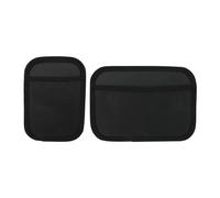 2PCS Car Net Pocket, Car Sticky Organizer Mesh Pocket Side Clutter Scattered Storage Phone Holder, Elastic Mesh Seat Back Pocket Car Storage Net Bag, Strong Paste Organizer (1 Large+1 Small)