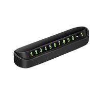2Pcs Car Phone Number Card Temporary Parking Plate Telephone Park Stop Automobile Accessories Car-Styling for Parking(Black)
