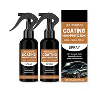 2PCS Car Polish Ceramic Coating Spray, Quick Effect Coating Agent, 3 in 1 High Protection Multi-Functional Car Coating Spray, Car Polish Spray, Cars Paint Polishing Spray, Turbo Shine Nexa