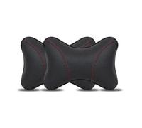 2PCS Car PU Leather headrest Neck Pillow, for BYD seal DM-I BYD F3 DM-i BYD S1 PRO Seat Head Cushion Adjustable Strap Head Neck Comfort Support Cushion,A