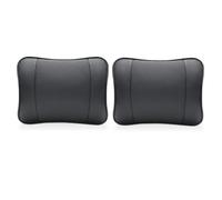 2PCS Car PU Leather headrest Neck Pillow, for Ford Mustang Edge Explorer Bronco Expedition Seat Head Cushion Adjustable Strap Head Neck Comfort Support Cushion,A