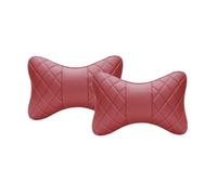 2PCS Car PU Leather headrest Neck Pillow, for Roewe I5/RX5/RX3/RX5 MAX/I6/350/360/550/950/RX8 iMAX8 Ei5 KLAVI Seat Head Cushion Adjustable Strap Head Neck Comfort Support Cushion,D