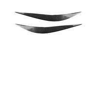2pcs Car Real Carbon Fiber Front left and right headlight eyebrow decoration Color Black Compatible With BMW M3 M4 F80 F82 F83 F32/F33/F36 2012-2017 Model Car Accessories Lightweight Accessories