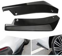 2Pcs Car Rear Bumper Lip Diffuser for CR-V HR-V XR-V NSX Shuttle,Style Rear Bumper Fin Canard Splitter Diffuser Spoiler Lip,Wrap Angle Spoiler,A/Black
