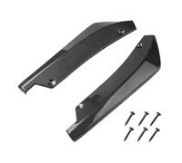 2Pcs Car Rear Bumper Lip Spoiler Anti-collision Corner Protection Side Skirt Splitter, Compatible with Hyundai Bayon Tucson Ioniq,B-Carbon Fiber Look