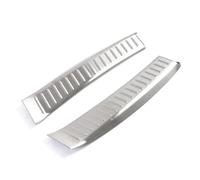 2PCS Car Rear Bumper Protector Trunk Sill Plate Cover Protection Sticker Trim For MAZDA CX-5 CX5 CX 5 2017-2021(Silver)