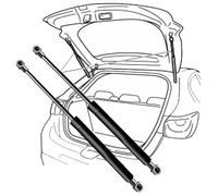 2pcs Car Rear Tailgate Boot Gas Spring Struts For Renault Megane CC 2010-2015, Trunk Gate Lift Support Piston Hydraulic Arm Rod Telescopic Car Accessories