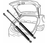 2Pcs Car Rear Tailgate Boot Struts absorbers for Seat Cordoba II 4-Door 1999-2002 (OEM:6K5827550C)-29cm