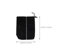 2pcs Car Rearview Mirror Dust Cover Black Protective Oxford Cloth