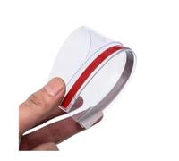 2pcs Car Rearview Mirror Rain Shield Eyebrow Cover Universal Carbon Fiber Rear View Side Car rain eyebrows(Transparent)