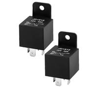 2pcs Car Relay 12v 40APM 4 pin Relay Kit Mondel No. JD1912 Automotive Relay Switch & Starter for Heavy Duty Cars Trucks Motorcycles Boats Automotive Truck Heavy Duty Standard Kit Normally Open Black