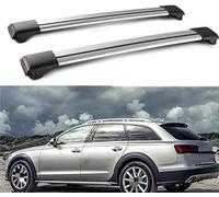 2pcs Car Roof Bars For Audi A6 Allroad 4FH C6 2006-2018, Luggage Carrier Transportrack Transversal Aluminum Cross Bars Roof Rack Rail Carrier