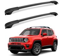 2Pcs Car Roof Bars, for Jeep Renegade 2015-2022 Car Roof Rack Cross Bars Aluminum Automotive Roof Rack Lockable Car Top Luggage Carrier Rails