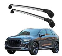 2Pcs Car Roof Rack Cross Bars for Audi Q3 5 SUV 2019-2022, Aluminium Top Side Rail Bar Roof Rail Rack Crossbars Cross Bar,B-Silver black