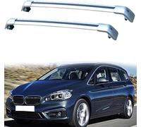 2Pcs Car Roof Rack Cross Bars for BMW 2Series Gran Tourer 5dr MPV 2015-2021, Aluminium Top Side Rail Bar Roof Rail Rack Crossbars Cross Bar,C-Silver Black