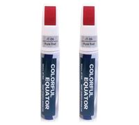 2Pcs Car Scratch Removal Pen, 2026 New Professional Repair Solution For Car, Works On Any Color To Fix Scratches Swirl Marks And Scuffs, Easy to Use Touch-Up Tool for Vehicles (Red)