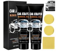 2PCS Car Scratch Remover Kit for Cars, Car Scratch Repair Paste, Scratch Removal Wax with Towel &Sponges, Repair & Coat in One Step, Multi-purpose Polishing Cleaner for All Paint Types