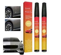 2PCS Car Scratch Remover Pen,Scratch Minimizer Pen for Cars - Concealer Paste,Anti Scratch Magic Repair Fills Scratch Marks,Car Paint Scratch Repair,Black Scratch Remover Car,Black Car Polish