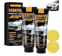 2pcs Car Scratch Remover Wax Kit, T Cut Scratch Removers for Vehicles,Car Paint Polish Wax,Cars Scratch Repair Kit for for Deep Scratches,Restore Surface Shine,with Wipe Sponges