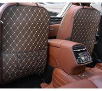 2pcs Car Seat Back Anti Kick Pad for AUDI A4 B5 Sedan/Avant 1994 1995 1996 1997 1998 1999 2000 2001, Front backrest Waterproof Anti-dirty Protector Interior Accessories,Brown-long Style