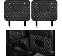 2PCS Car Seat Back Protector for Smart fortwo/forfour C450 A450 R450 R452 2002-2006, Proof Back Seat Cover Waterproof & Kick Pad With Storage Pockets Proof Back Seat Cover,A/Short