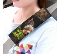 2PCS Car Seat Belt Pads Universal Auto Seat Belt Cover A little Yorkshire terrier nestled Harness Pads Pram Strap Covers Seatbelt Shoulder Pad Automotive Cushion Pad Cover for Car Interior Accessories