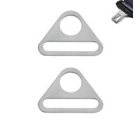 2pcs Car Seat Belt Restraints Connector Cat Pet Dog Auto Attachment Buckle Seatbelt Harness Seatbelt lock Metal Durable Strong Premium (White2)