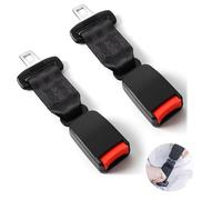2Pcs Car Seat Belt, Vehicle Seat Belt Buckle Covers Auto Accessories Fits Most Auto, Adjustable Red Seat Belt Automobile Universal Fixing Strap UK Car Belt Lock Buckle 23CM
