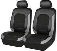 2Pcs Car Seat Covers for BMW 3er Touring E30 E36 E46 E91 F31 G21, Leather NonSlip Front Protectors Comfortable Breathable Front Seat Covers,Grey