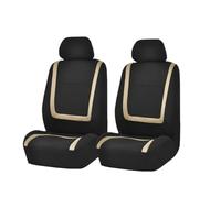 2pcs Car Seat Covers for Citroen C1 C2 C3 C4 Saxo Xsara Berlingo Picasso, Cars Front Seat Covers Comfortable and Breathable Nonslip Interior Accessories,D/Beige