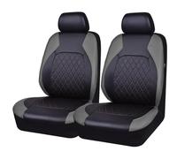 2Pcs Car Seat Covers for KIA Rio/Ceed/Ceed Sportswagon/ProCeed/XCeed, Leather NonSlip Front Protectors Comfortable Breathable Front Seat Covers,B Grey