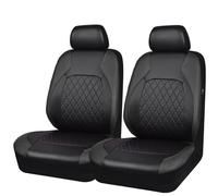2Pcs Car Seat Covers for KIA Rio/Ceed/Ceed Sportswagon/ProCeed/XCeed, Leather NonSlip Front Protectors Comfortable Breathable Front Seat Covers,A Black