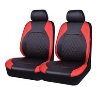 2Pcs Car Seat Covers for KIA Rio/Ceed/Ceed Sportswagon/ProCeed/XCeed, Leather NonSlip Front Protectors Comfortable Breathable Front Seat Covers,C Red