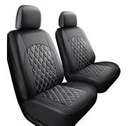 2Pcs Car Seat Covers for Leapmotor T03 2024 2025 2026, Front Seat And Headrest Covers Comfortable Breathable Leather NonSlip Interior Accessories,A/Black
