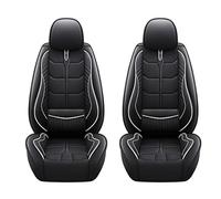 2pcs Car Seat Covers for Renault Clio/Koleos/Austral/Kadjar/Duster/Master/Captur, Comfortable Breathable Nonslip Leather Car Front Seat Covers Interior Accessories,A White