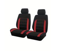 2pcs Car Seat Covers for Renault Kangoo 3.0 Petrol 1997-2025, Front Auto Seat Covers Set Breathable Wear Resistant Non-Slip Seat Cushion Seat Accessories,C/Red
