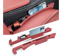 2Pcs Car Seat Gap Filler for Audi A1 A3 A4 A5 A6 A7 A8 B6 B7 B8 B9 C6 C7 C8 D3 D4 D5 D6, Seat Vehicle Gap Leak-Proof Filling Strip Seat Organiser Gap Plugs Pads(normal/Red)