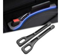 2PCS Car Seat Gap Filler for BMW 3 Series F30 F30 2012-2018, Car Seat Leak-proof Plug Strips Seat Side Seam Filling Strips Car Interior Accessories,Bla-ck
