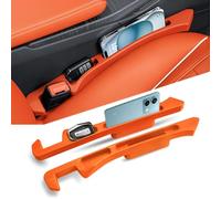 2Pcs Car Seat Gap Filler for Hyundai SantaFe Sonata Rohens Genesis Veracruz Matrix Azera Equus, Seat Vehicle Gap Leak-Proof Filling Strip Seat Organiser Gap Plugs Pads(normal/Orange)