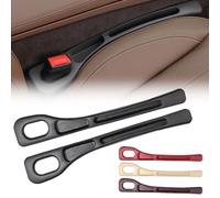 2PCS Car Seat Gap Filler Organiser, 2025 New Car Interior Accessories Universal Side Gap Filler, Vehicle Boot Organiser, Mounted Leak Proof Filling Strip, Storage for Seats Filler (Black)