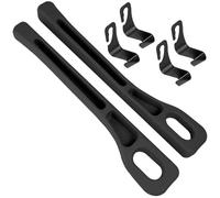2pcs Car Seat Gap Filler Organizer and Headrest Hooks Set, Car Seat Organiser, Universal Vehicle Mounted Gap Leak Proof Filling Strip for Car Suv Truck Car Accessories (Black)