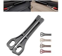 2PCS Car Seat Gap Filler Organizer, No Drop Seat Guard for Cars & SUVs, Gap Fillers Prevents Phone, Keys, Wallet from Falling, Easy to Install (Black)