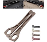 2PCS Car Seat Gap Filler Organizer, No Drop Seat Guard for Cars & SUVs, Gap Fillers Prevents Phone, Keys, Wallet from Falling, Easy to Install (Brown)