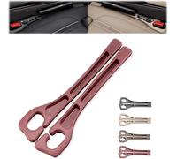 2PCS Car Seat Gap Filler Organizer, No Drop Seat Guard for Cars & SUVs, Gap Fillers Prevents Phone, Keys, Wallet from Falling, Easy to Install (Red)
